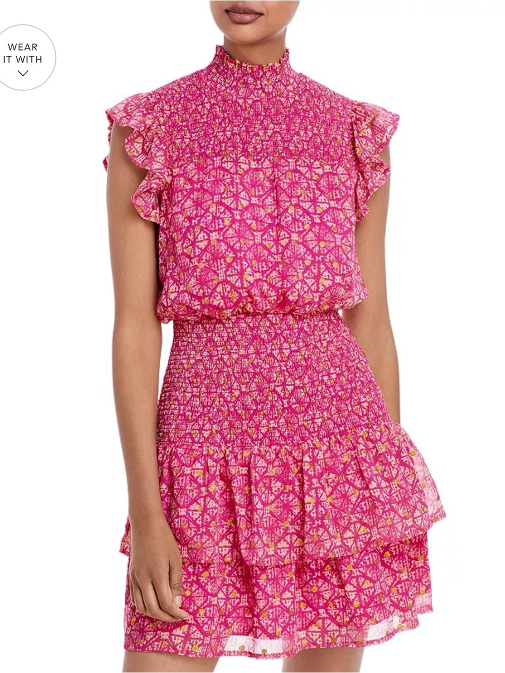 $118 Aqua Mini Cocktail Metallic Stretchable Dress Vivid Size M Womenβs